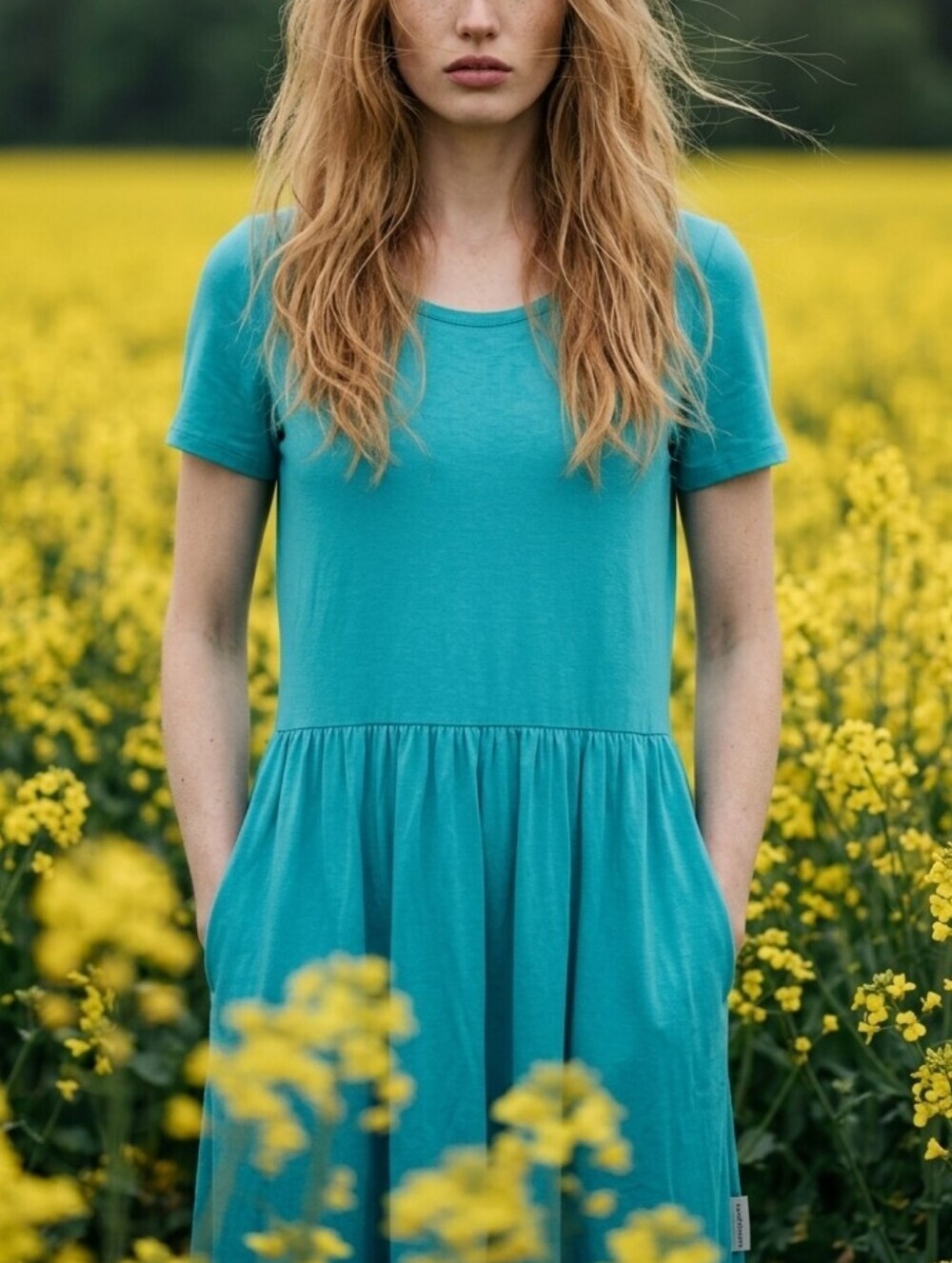 Winter Silks Blue Women's Dress
